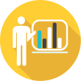 An icon of a person with a bar chart in a yellow circle represents SysAid's ITSM capabilities (license not included). - SysAid