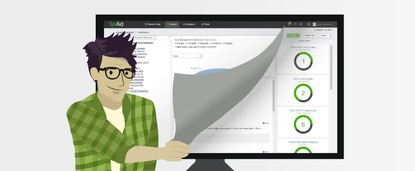 SysAid's refreshed UI