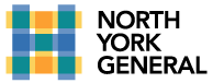 Logo of North York General featuring a pattern of colored rectangles and the text "North York General" on the right. - SysAid