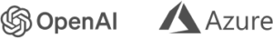 OpenAI and Azure logos side by side, symbolizing integrated ITSM solutions powered by SysAid. - SysAid