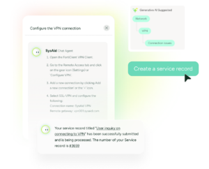 SysAid copilot assisting with VPN configuration