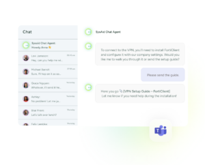 SysAid copilot providing email support