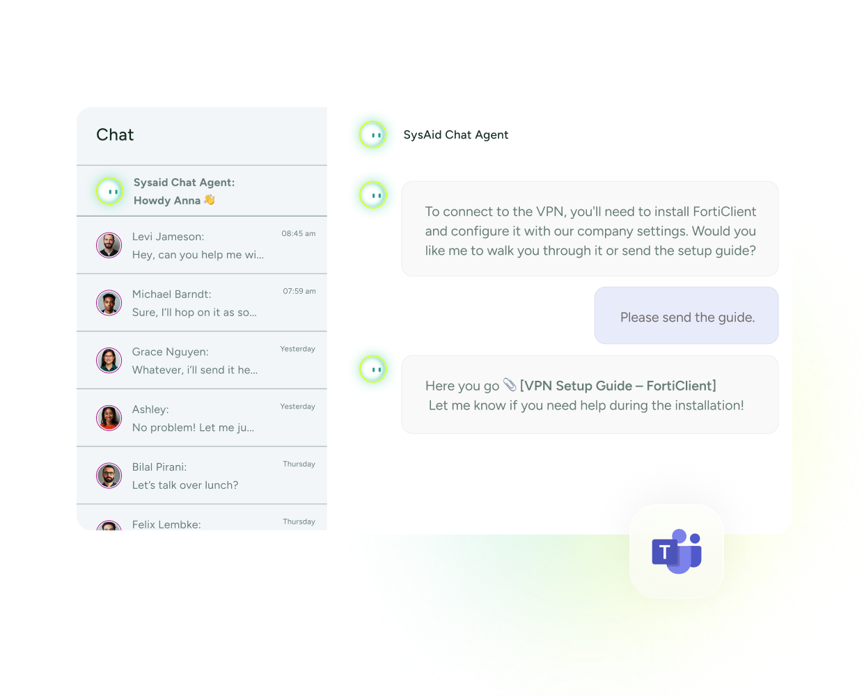 SysAid Copilot for End Users | Self Service ITSM