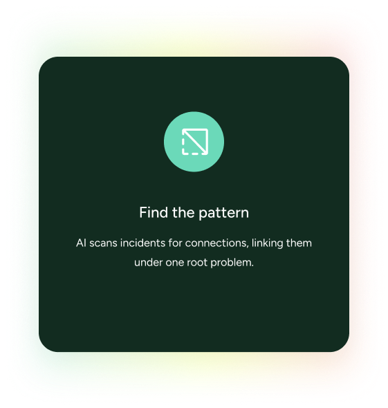 SysAid ITSM platform uses AI to identify patterns, linking related incidents under a single root problem. - SysAid