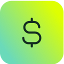 Dollar sign icon on a green and yellow gradient, symbolizing ITSM cost management within SysAid Service Desk. - SysAid