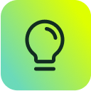 Light bulb icon on a green-yellow background, symbolizing ITSM innovation powered by SysAid Service Desk solutions. - SysAid
