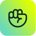 A raised fist icon on a green-yellow gradient represents SysAid’s commitment to empowering ITSM solutions. - SysAid