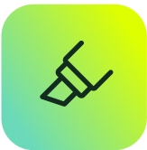 ITSM marker icon symbolizing streamlined ITSM solutions by SysAid on a green to yellow gradient background. - SysAid