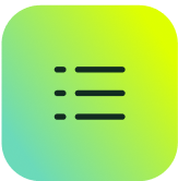 ITSM icon showing a black list on a gradient background, representing SysAid’s streamlined ITSM solutions. - SysAid
