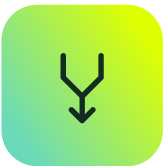 SysAid ITSM icon: black arrowed branches on green-yellow square, symbolizing efficient ITSM incident management. - SysAid
