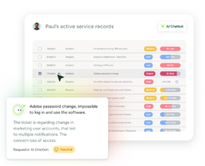 Copilot for agents service records