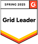 SysAid wins G2 Spring 2025 Grid Leader badge, highlighting excellence in ITSM solutions and service desk performance. - SysAid
