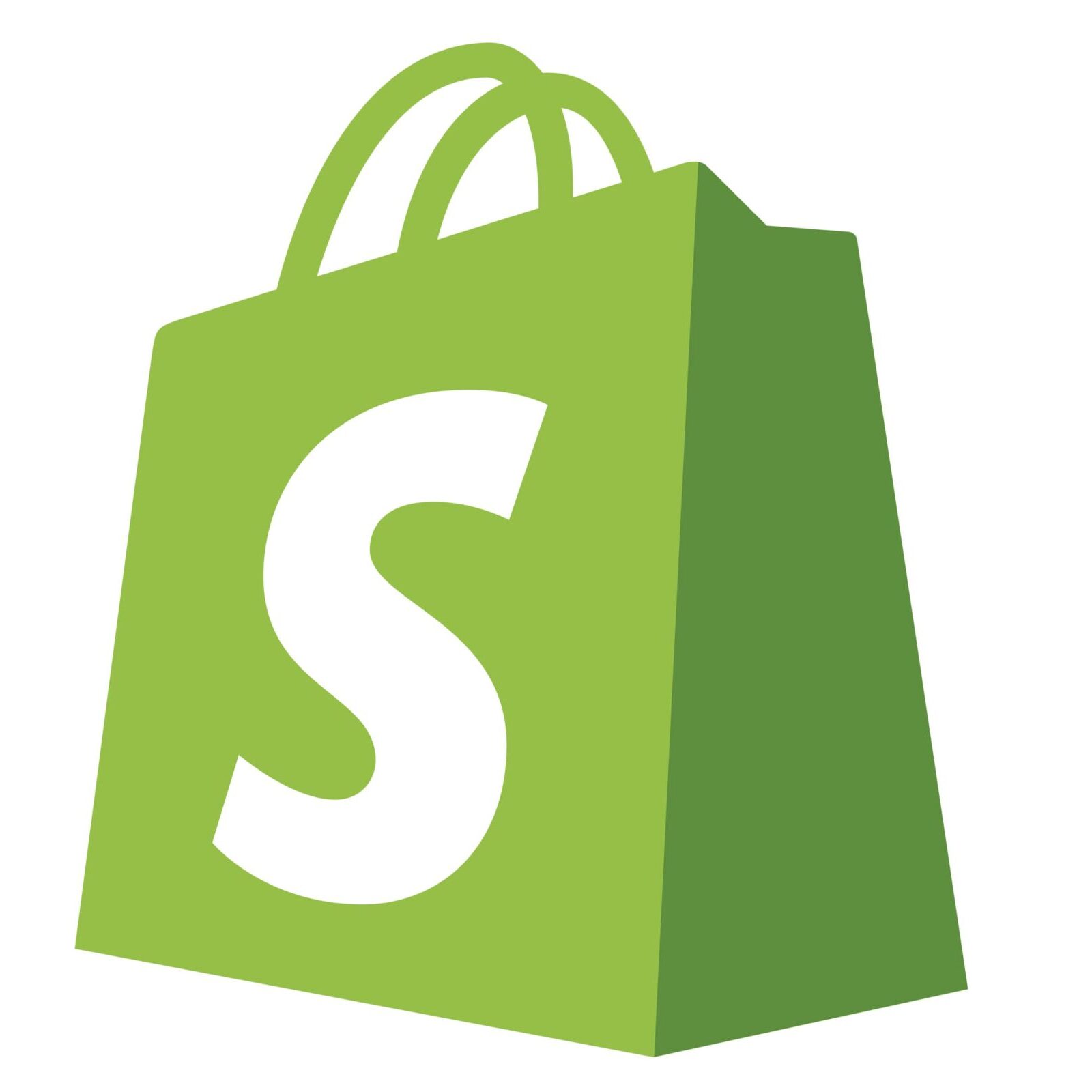 A green shopping bag with a white "S" logo on it, representing the Shopify brand. - SysAid