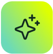 A black star icon with sparkles on a green-yellow background, symbolizing SysAid’s ITSM excellence and innovation. - SysAid