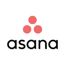 The image shows the Asana logo, featuring three red dots arranged in a triangular formation above the word "asana" in lowercase black letters. - SysAid