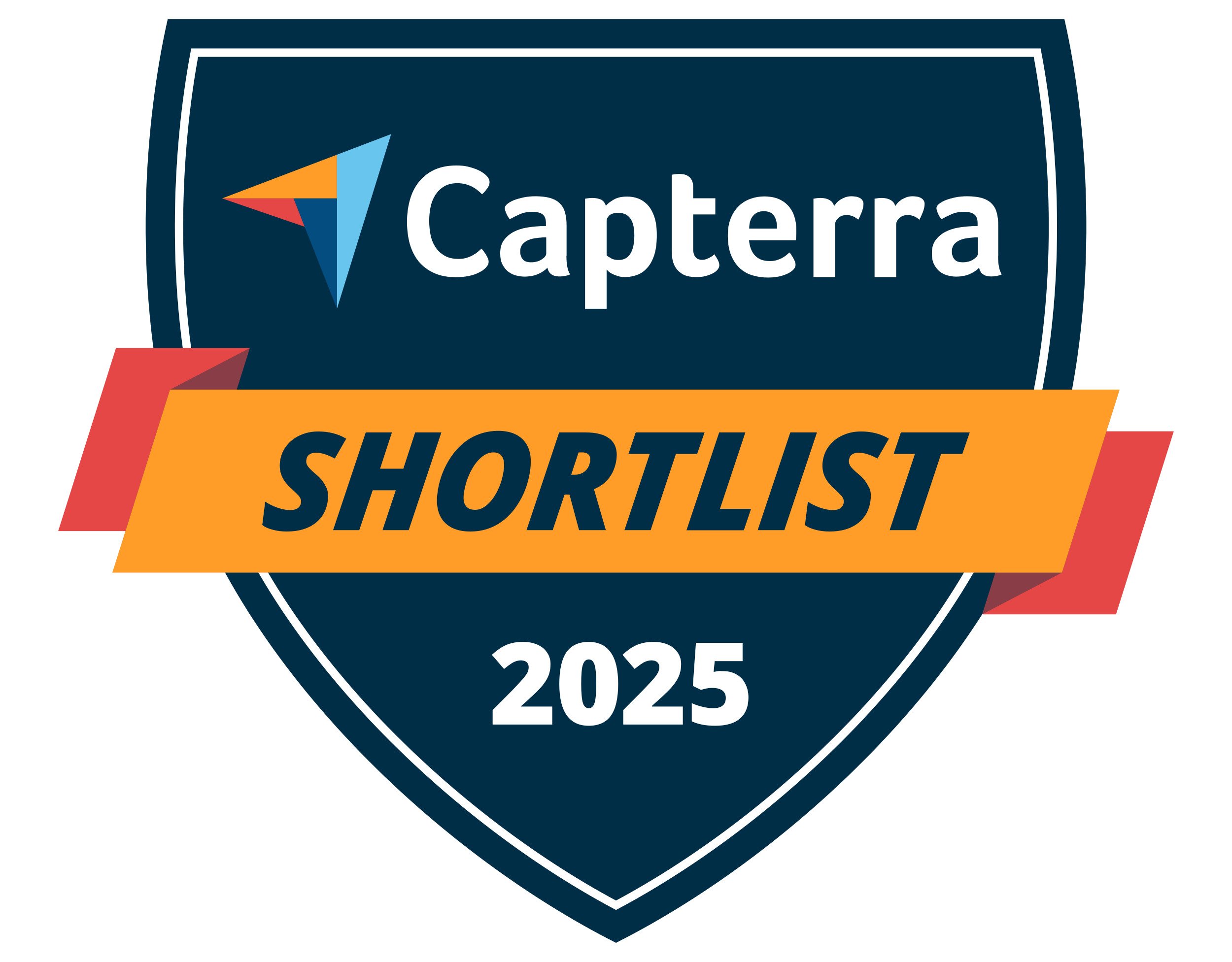 Capterra Shortlist 2025 award badge recognizing SysAid as a leading ITSM solution for top IT Service Management. - SysAid