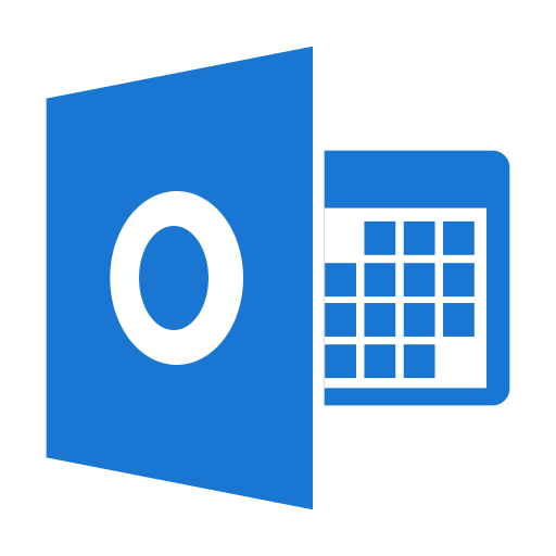 Blue and white Microsoft Outlook calendar icon showing a white "O" on the left and a grid calendar on the right. - SysAid