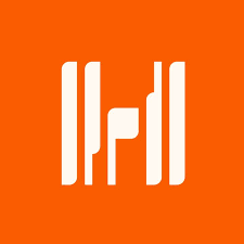 White geometric design resembling vertical bars on an orange background. - SysAid
