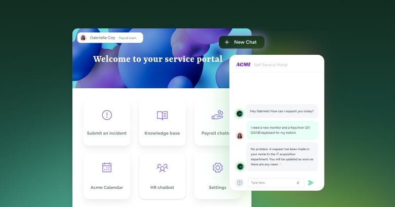 IT self service portal