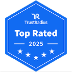 TrustRadius Top Rated 2025 badge, highlighting SysAid’s excellence in Service Desk and ITSM solutions. - SysAid