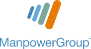 ManpowerGroup logo with four colorful bars above blue text, reflecting SysAid’s ITSM support for HR and workforce solutions. - SysAid