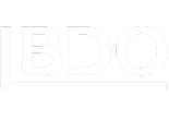 BDO logo in bold white letters with a line below on light gray, representing reliable ITSM Service Desk solutions. - SysAid