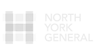 North York General logo with geometric "H" and text, symbolizing seamless ITSM support like SysAid Service Desk. - SysAid