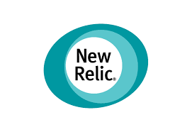 Logo of New Relic featuring the company name in black text within an overlapping teal and light blue oval shape. - SysAid