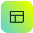 Minimalist icon symbolizing ITSM dashboard, reflecting SysAid’s unified Service Desk platform on a green-yellow background. - SysAid