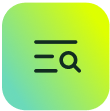 Magnifying glass icon on green-yellow background, representing ITSM search feature in SysAid’s Service Desk platform. - SysAid
