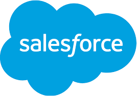 The image shows the Salesforce logo, which consists of the word "salesforce" written in white on top of a blue cloud shape. - SysAid