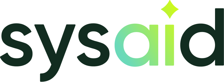 SysAid logo featuring green-gradient "aid" and diamond over "i", representing ITSM excellence and service desk innovation. - SysAid